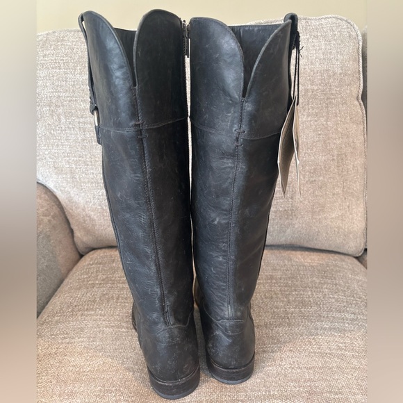 ✨FRYE Jamie Ring Tall Western Boots Stonewashed Distressed Black Women’s NWT - Picture 4 of 14